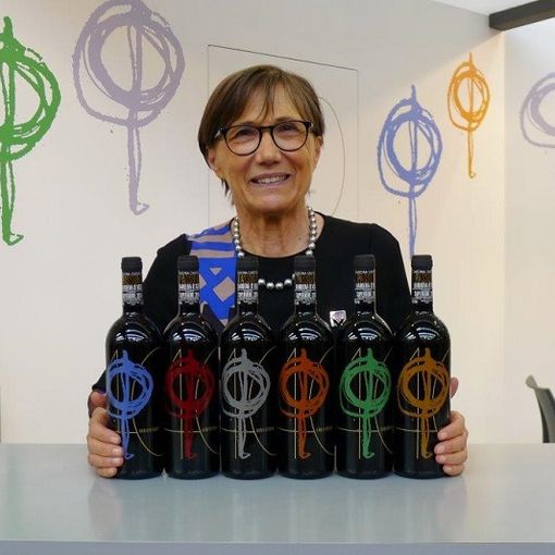 Mariuccia Borio con il Passum edizione 40 vendemmie