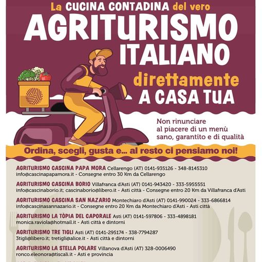 Gli agriturismi Campagna Amica Coldiretti hanno consegnato 3.500 pasti a domicilio nella settimana di Pasqua