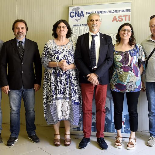 Nella foto, da sinistra: Roberto Mallamace, Fabiano Baù, Stefania Gagliano, Ermanno Laner, Lia Merlone, Valter Massocco