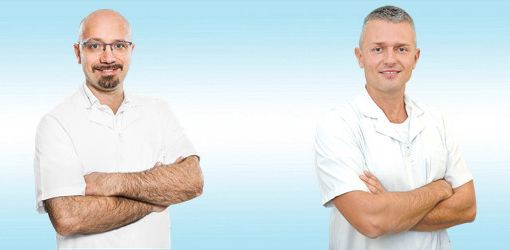 Gli osteopati Fabio Ratto e Massimo Grasso