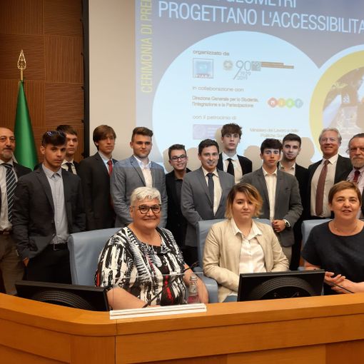 Cerimonia di premiazione presso la Camera dei Deputati per alcuni studenti del Giobert