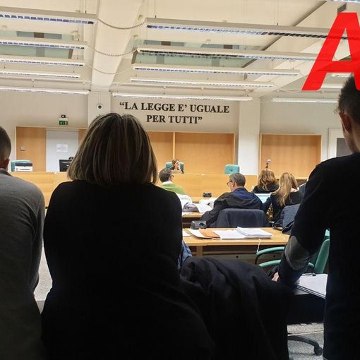 Ancora una volta i volontari del Coordinamento di Libera Asti all'udienza del processo Barbarossa