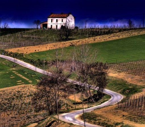 Un panorama delle colline monferrine, Patrimonio Unesco, realizzato da Vittorio Ubertone-400 ASA