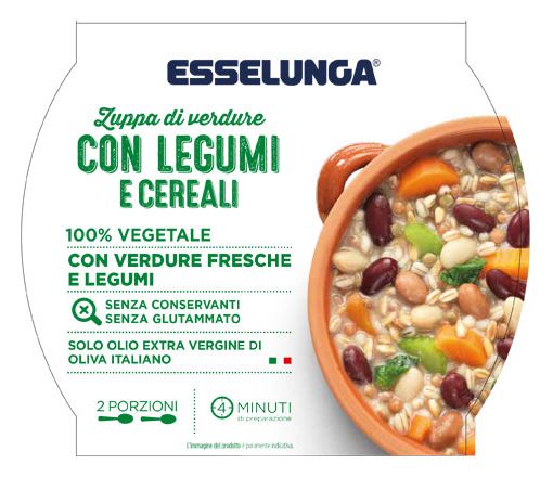 Rischio botulino in un lotto di zuppa di verdure con legumi e cereali venduta da Esselunga