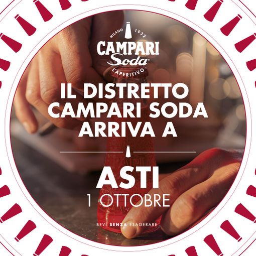 Asti dà il benvenuto al distretto Campari Soda