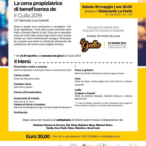 La locandina e il menù