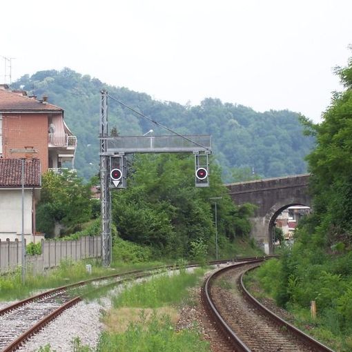 Un tratto della linea Asti-Chivasso