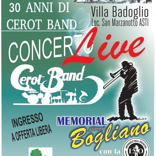 Villa Badoglio ospiterà un concerto di solidarietà della Cerot Band