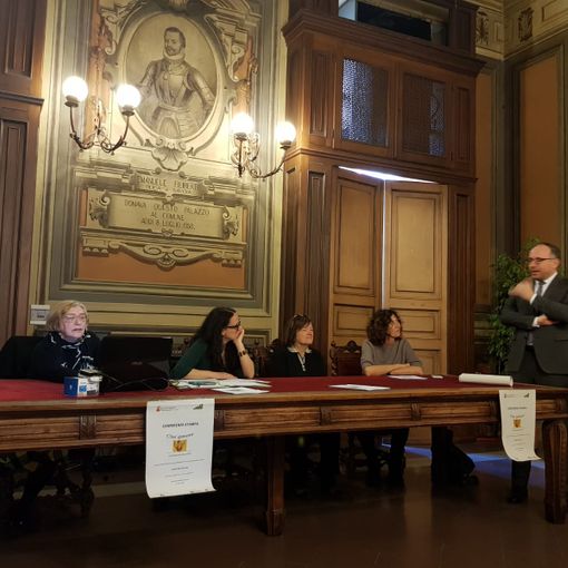 Silvia Bergamasco, Cristina Gai responsabile del segretariato sociale, MAriangela Cotto, Roberta Bellesini