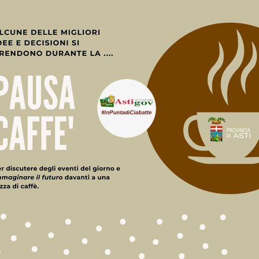 Una “Pausa Caffè” con i sindaci astigiani per discutere del futuro e della ripartenza socio-economica