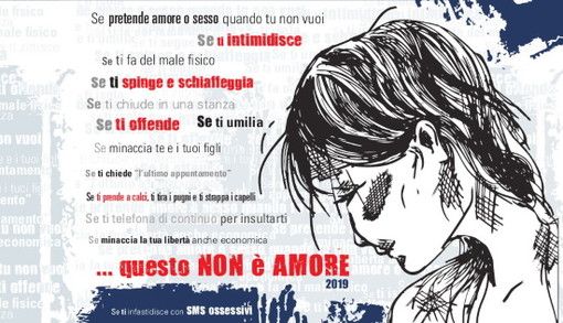 L'immagine simbolo della campagna contro la violenza