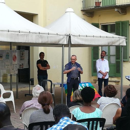L'intervento del vescovo e dell'imam