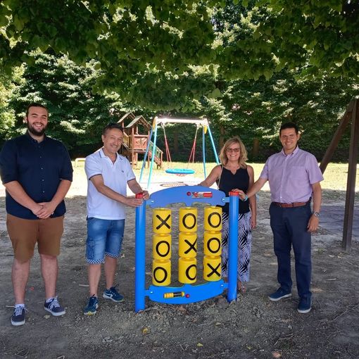 Da destra il sindaco Aldo Allineri, vicesindaco Luigina Terzano, assessore Claudio Bevilacqua e consigliere Matteo Lo Sardo