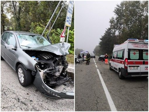 Frontale sulla provinciale 592 fra Santo Stefano Belbo e Canelli, 4 feriti