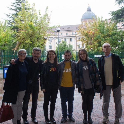 Gli attivisti dell'associazione Libera presenti alle udienze astigiane del processo &quot;Barbarossa&quot;