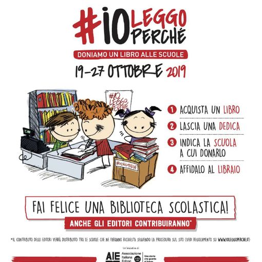Anche Asti partecipa a &quot;IoLeggoPerchè&quot; iniziativa nazionale che dona libri alle scuole