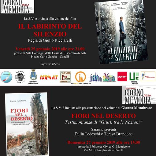 La locandina delle iniziative