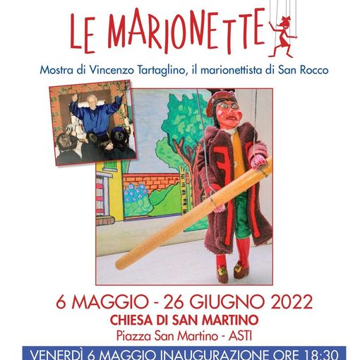 Venerdì l'inaugurazione della mostra sulle marionette di Vincenzo Tartaglino, a San Rocco