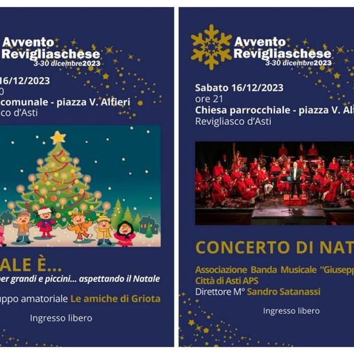 Nuovi appuntamenti per la rassegna Avvento Revigliaschese