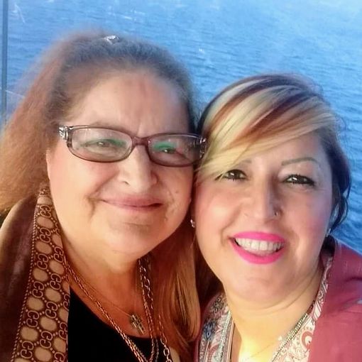 La consigliera con la mamma Maria