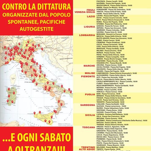 Anche ad Asti e a Nizza la manifestazione contro il green pass, con il passaparola su Telegram