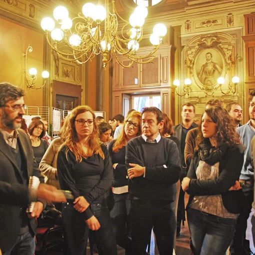 Alessandro Melis durante l'evento &quot;Architetture sottili&quot; nel 2015