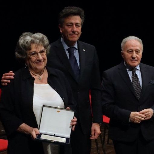 Paola Barbero, sabato scorso, con il Prefetto e il presidente dell'Ordine Lucia (Merfephoto)