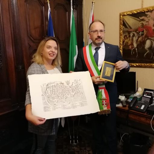 Ricevuta in Comune la capo struttura dell'Ufficio Cultura e Manifestazioni della Città di Mogilev