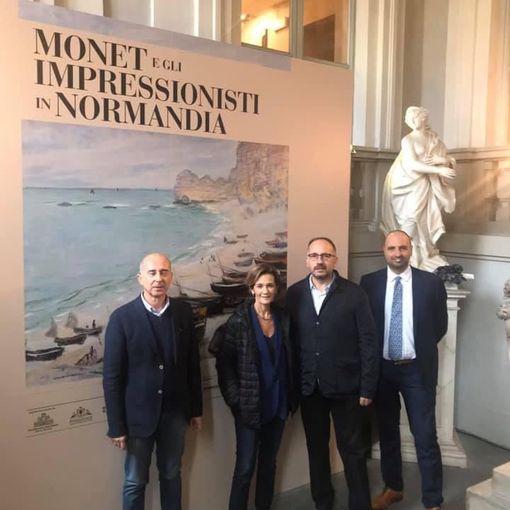 Il sottosegretario Bonaccorsi in visita alla mostra &quot;Monet e gli impressionisti in Normandia&quot;