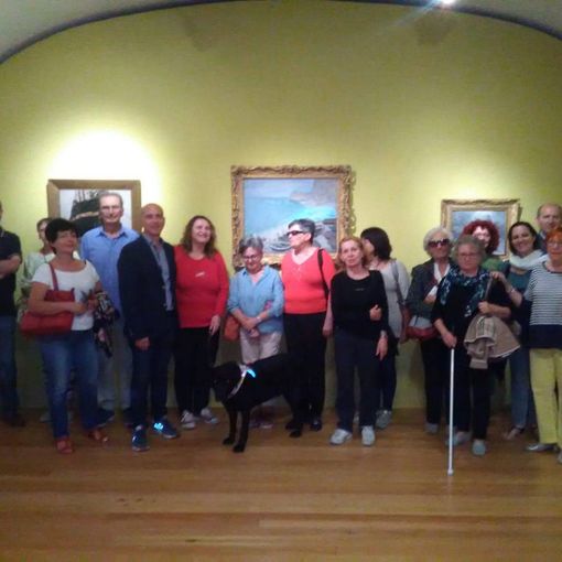 L'arte senza l'uso degli occhi. Visita di non vedenti alla mostra &quot;Monet e gli Impressionisti in Normandia&quot;