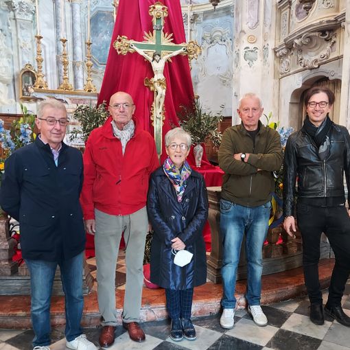 Da sinistra Giuseppe Franco, Gianpiero Calorio, Prof. Ebe Graziano Gianni e Gioele Remondino