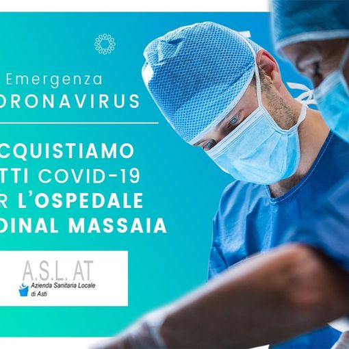 L'ospedale Cardinal Massaia di Asti cerca aiuto per la lotta al Covid-19