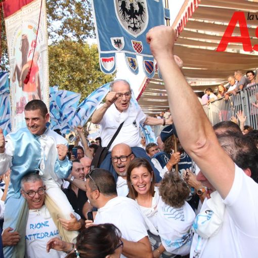 Tutto pronto per la Cena della Vittoria del Rione Cattedrale, vincitore del Palio 2019