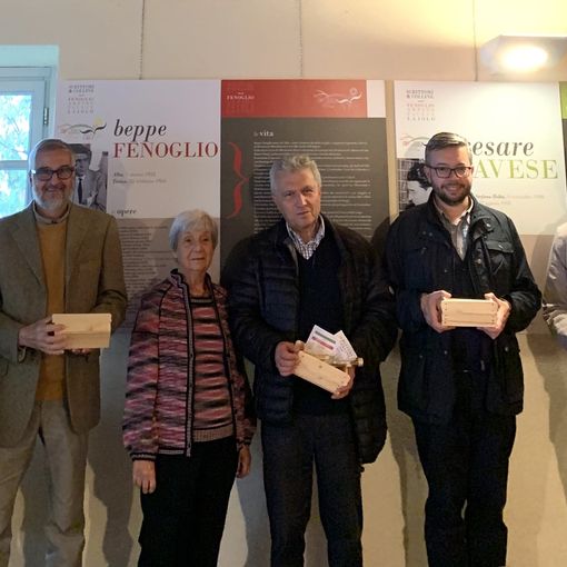 Da sx: Tommaso Arpino, Gianfranco Carosso, Laurana Lajolo, Franco Vaccaneo, Fabio Bailo, Edoardo Borra