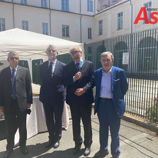 Il procuratore generale Saluzzo con Perduca, Paone e Girolami