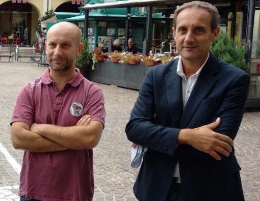 Giorgio Spata (a sinistra) e Massimo Cerruti (capogruppo), due dei 4 consiglieri comunali M5S. Gli altri due sono Davide Giargia e Martina Veneto