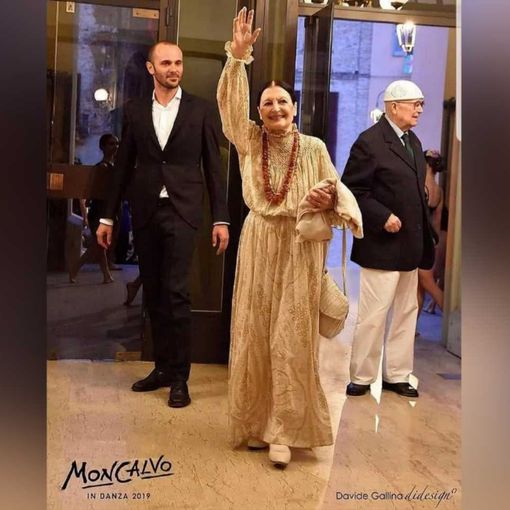 Massimiliano Vacchina e Carla Fracci nell’edizione 2019 (Ph. Davide Gallina)