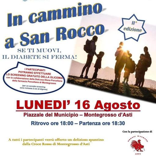 Lunedì 16 agosto torna la camminata contro il diabete, a cura del Lions club storici artisti e presepisti