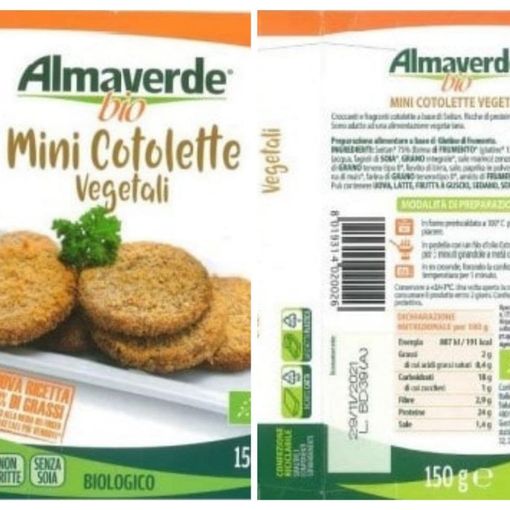 Una delle confezioni Almaverde Bio oggetto di richiamo