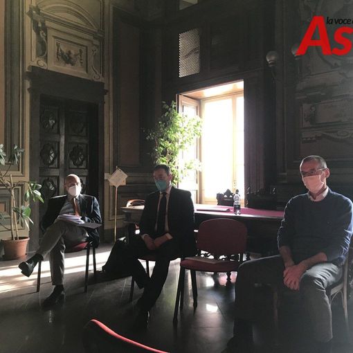Un momento della conferenza stampa di oggi