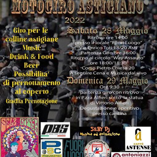 Nel fine settimana arriva il &quot;Motogiro Astigiano&quot;