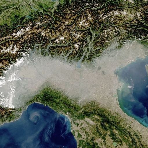 L'inquinamento nella pianura padana visto dai satelliti NASA