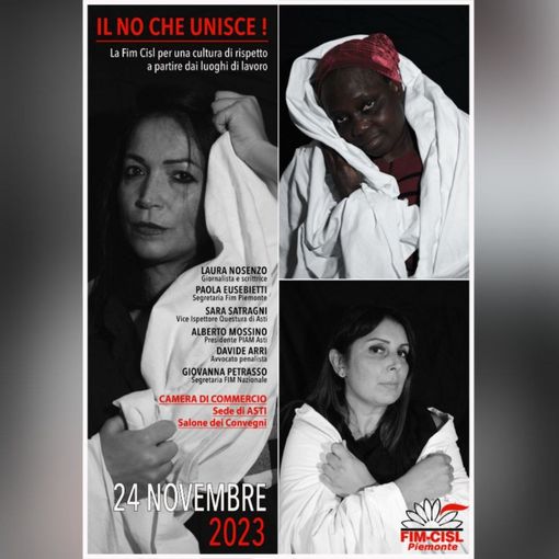 “Il No che unisce”: ad Asti un evento dedicato alla cultura del rispetto nei luoghi di lavoro