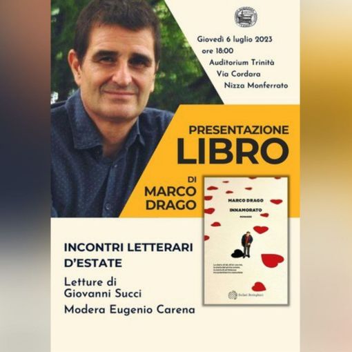 Il finalista del premio Stresa Marco Drago incontra l'accademia di cultura nicese