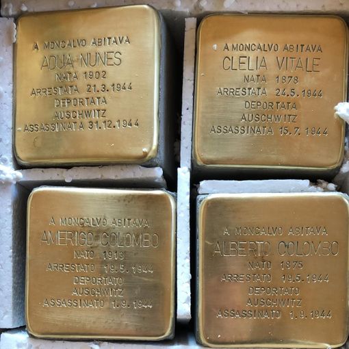 Quattro pietre di Inciampo a Moncalvo per la Giornata della Memoria