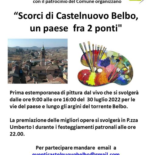 “Scorci di Castelnuovo Belbo, un paese fra 2 ponti&quot; il 30 luglio