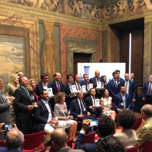 Il gruppo dei premiati