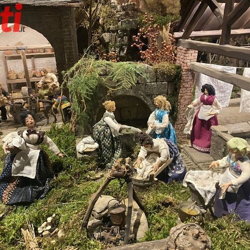 Una delle scene del Presepe di Anna Rosa Nicola (archivio)