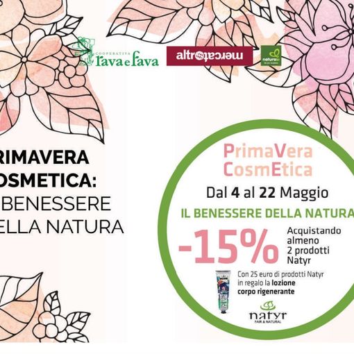 Maggio porta la PrimaVERA CosmETICA alla Bottega Rava e Fava di via Cavour 83