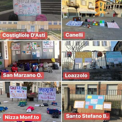 Zainetti e scarpette fuori dalle scuole: anche l'Astigiano oggi dice no alla didattica a distanza